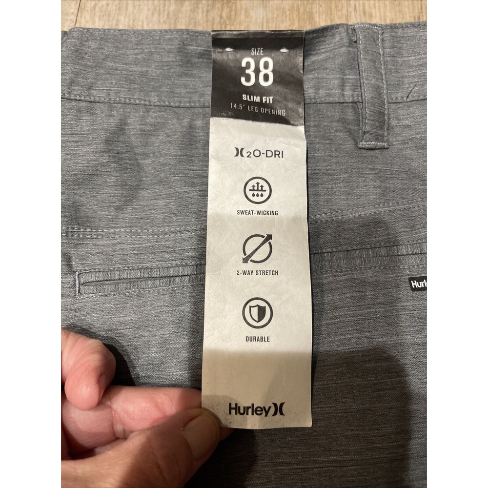 Hurley H-2o Dri Pants Men's Size 38x32 Gray Golf - Picture 13 of 14